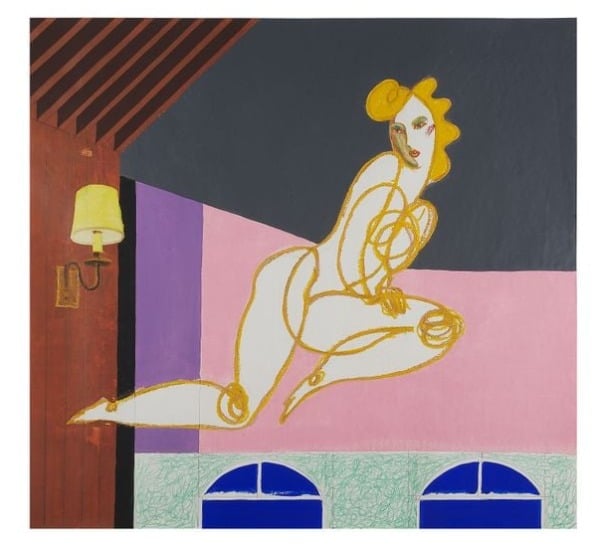 무제. 121×129cm. 한지에 혼합재료.1999년-
