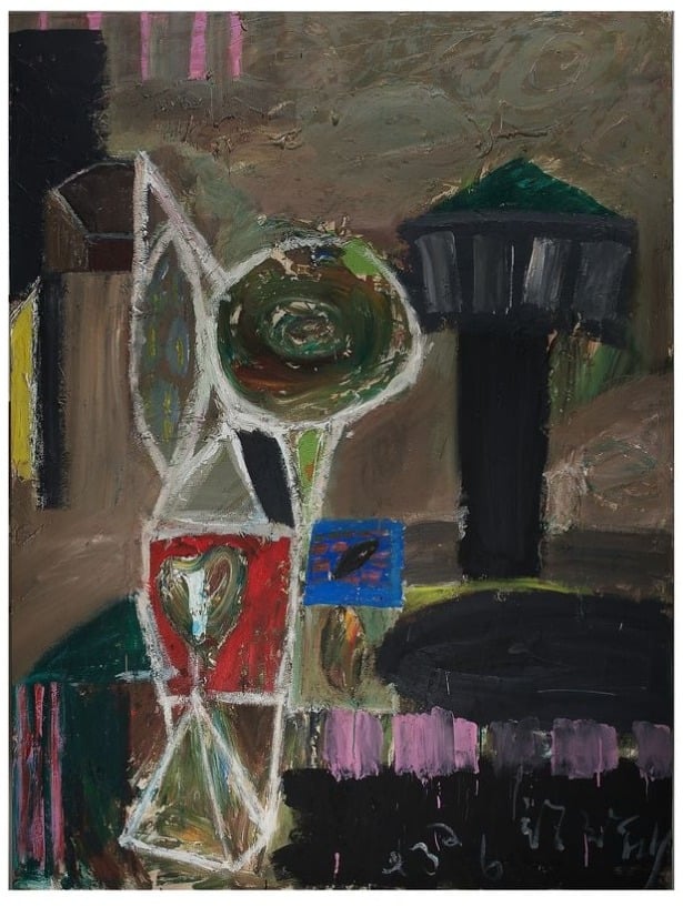 황창배, 무제. 227.5×192cm. 캔버스에 혼합재료.1993년
