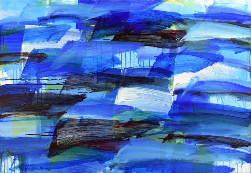 Space and Memory-2605, 2026. acrylic on canvas, 112.1x162.2cm