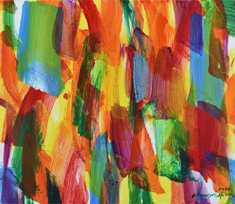 4.30PM,Time of Sunlight and Colors-2603, 2026. acrylic on canvas, 45.5x53cm