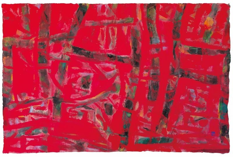 기둥, 92 x 62, 종이에 채색, 2026.jpg