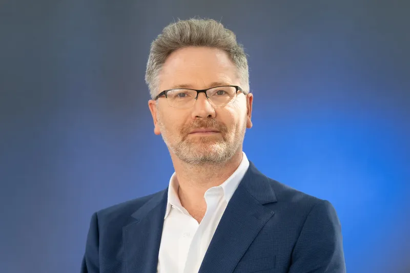 Adam Tooze, a British historian and Columbia University professor, attends the annual Edinburgh International Book Festival at Charlotte Square Garden in Edinburgh, Scotland, on Aug. 25, 2018.