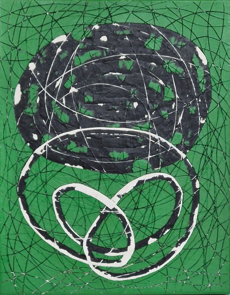 circle.27.3cmx34.8cm.캔버스에아크릴과돌가루.2026