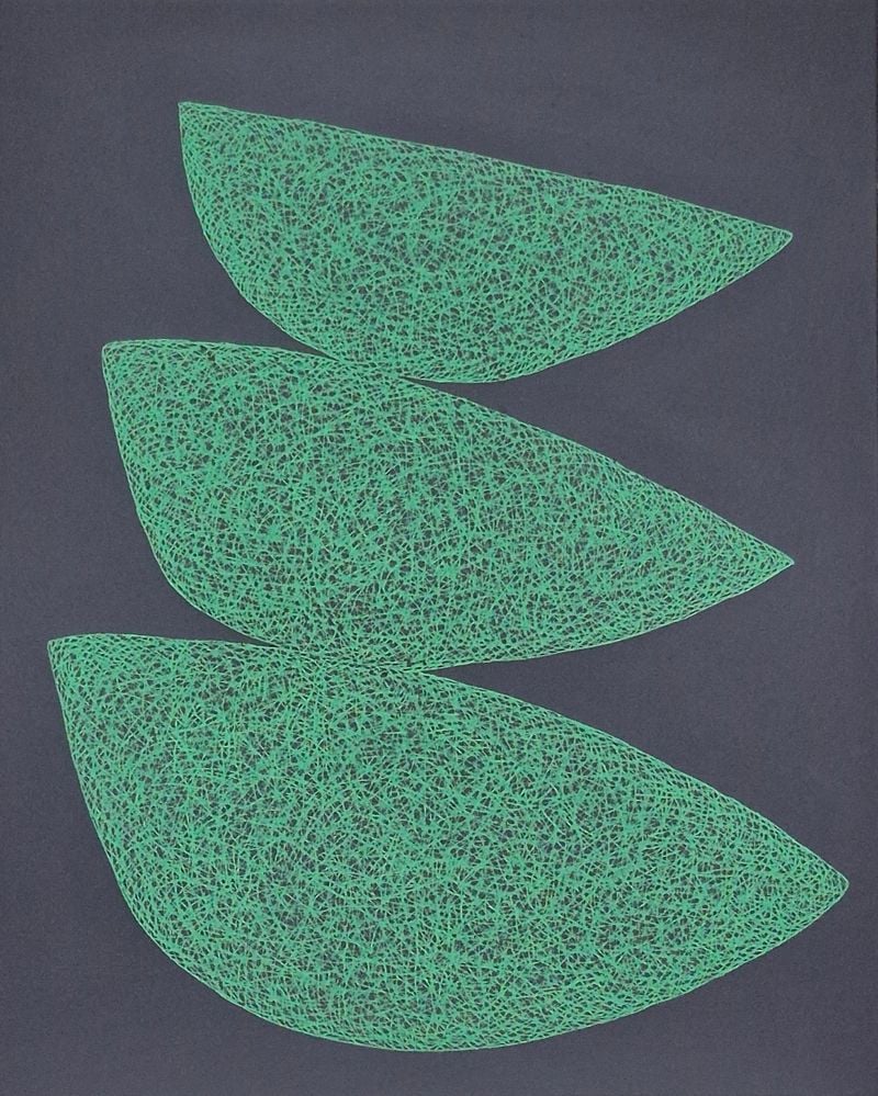 .circle.53.0cmx65.1cm.캔버스에아크릴과돌가루.2025.
