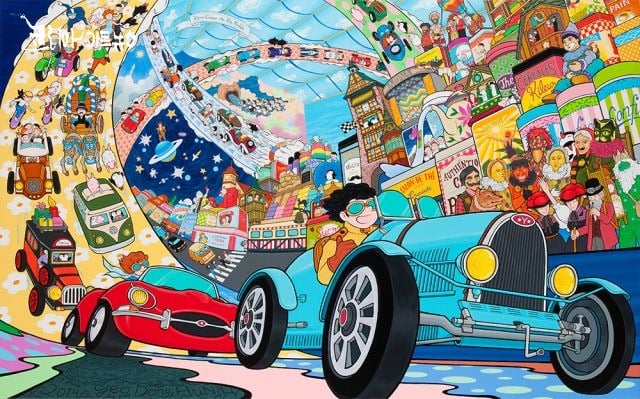 여동헌, Here Comes the Big Parade - Going Home, 2020, Acrylic on canvas, 182×291cm