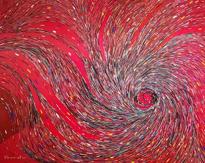 [좋은 그림 ⑩]  《색동바람_내재된 힘》 — 내 안의 심장을 깨우는 색의 파동