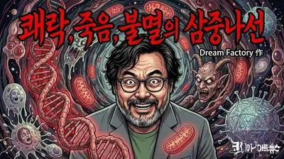 [창작 과학 만화] 쾌락, 죽음, 불멸의 삼중나선 _ 드림팩토리 작