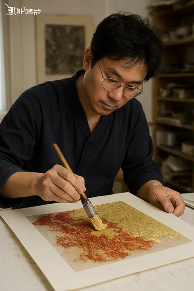 판화 위 덧칠·금칠, 예술인가 전략인가?