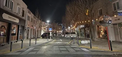 청주시 운리단길, 빛으로 물들다… 야간경관 개선 완료