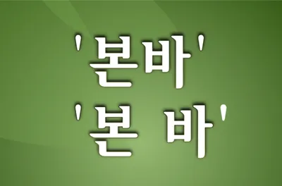 [최태호의 삼삼한 우리말] '본바' 와 '본 바'
