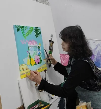 박삼화 작가, 뱅크아트페어 참가…시선과 응시, 그리고 축복의 감정을 화폭에 담다