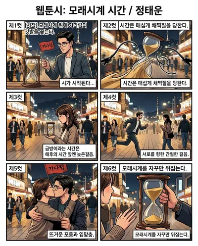 [KAN 만화] 남천 정태운의 "모래시계 시간"