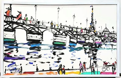 [정택영 즉석 드로잉]  Pont des Arts, Paris