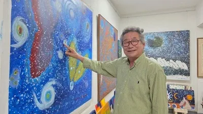 김곤 작가, 갤러리콘 석촌호수 이전 특별기획전 ‘꽃과 우주’ 개최